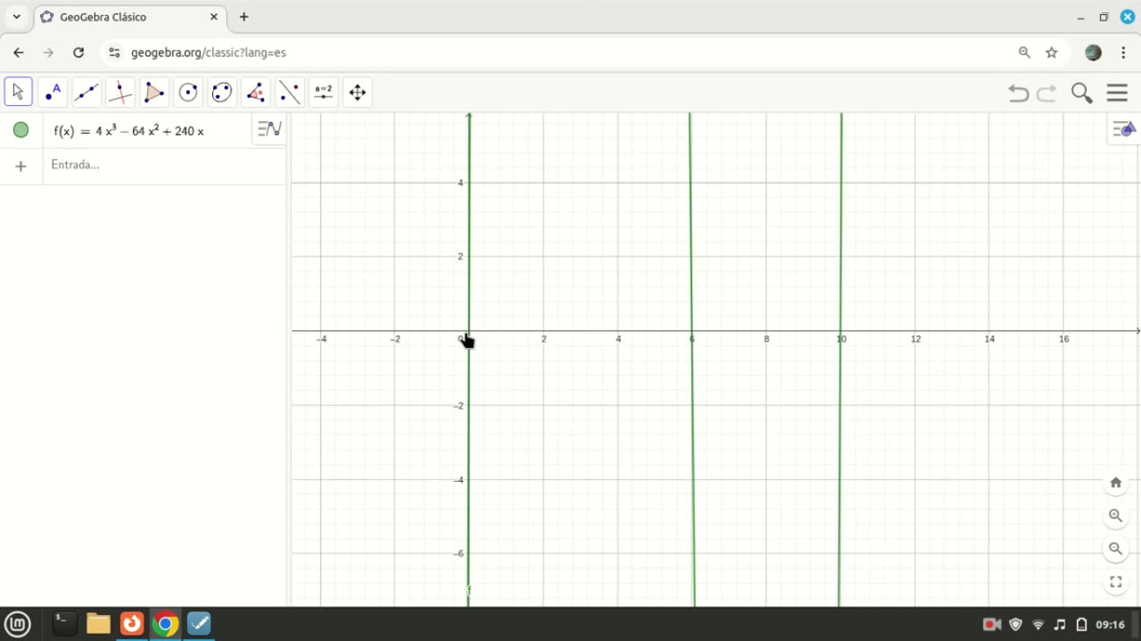 expresar el volumen de una caja en funcion de x, y averiguar que valor toma x para maximizar el V