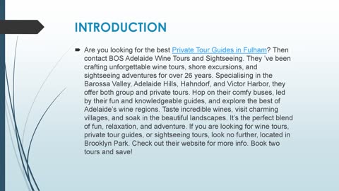 Best Private Tour Guides in Fulham