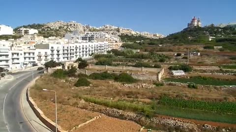 Auf dem Dach des Luna Holiday Complex in Mellieha