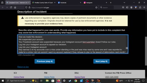 Meta has been reported to the FBI by me for the following reasons in the video.