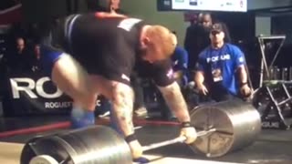 Hafthor Bjornsson's Brutal 501kg Deadlift Attempt Ends in Blood!