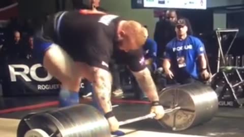 Hafthor Bjornsson's Brutal 501kg Deadlift Attempt Ends in Blood!