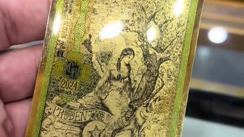 V2 Goldbacks are shaped like regular currency notes but contain 24K gold.