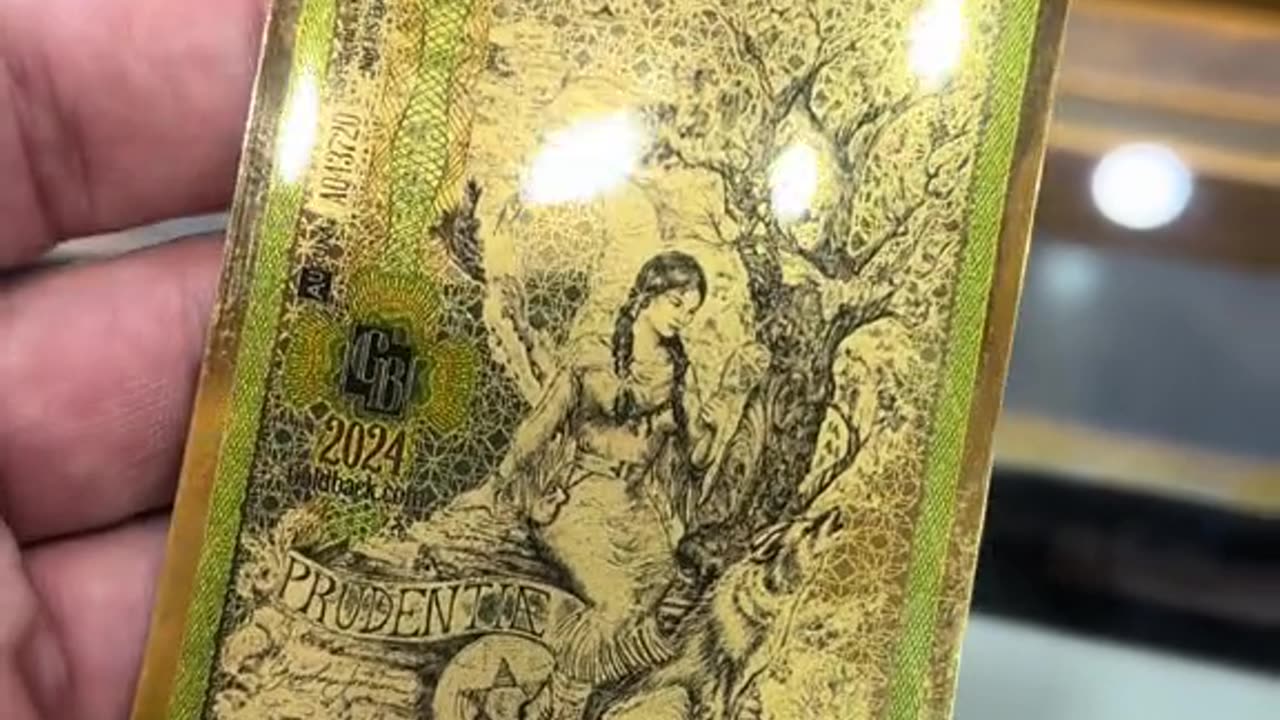 V2 Goldbacks are shaped like regular currency notes but contain 24K gold.