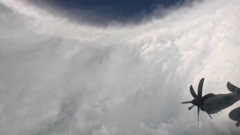 Amazing footage from inside the eye of Category 5 Hurricane Melissa