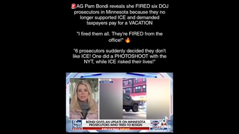 Bondi fires 6 DOJs in Minn ..