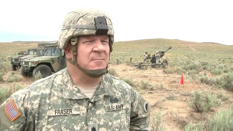 Oregon Guard Trains on Howitzers (Interviews)