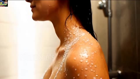 Very Beautiful Shy Girl Teasing Bath In Shower - AIGlamShots