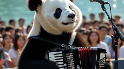 PANDA PLAYS THE ACCORDION