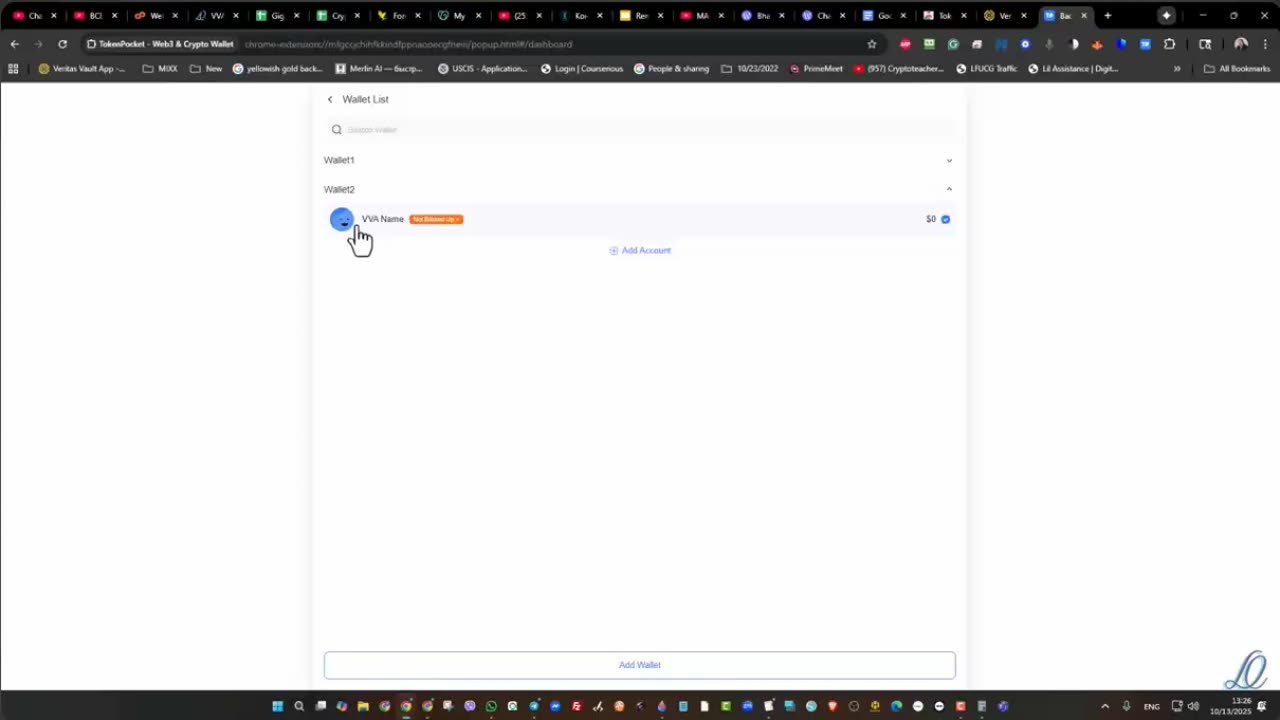 VERITAS VAULT (live demo) HOW TO SET UP A TOKEN POCKET WALLET - TOP TEAM TEAM ROB BUSER
