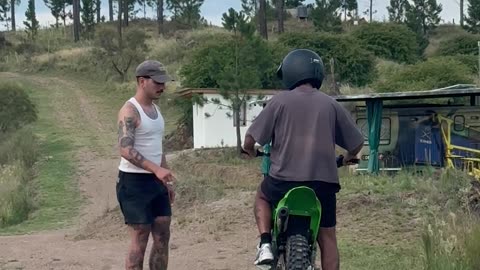 Guy Revved Engine Too Much and Fell Off Motorcycle