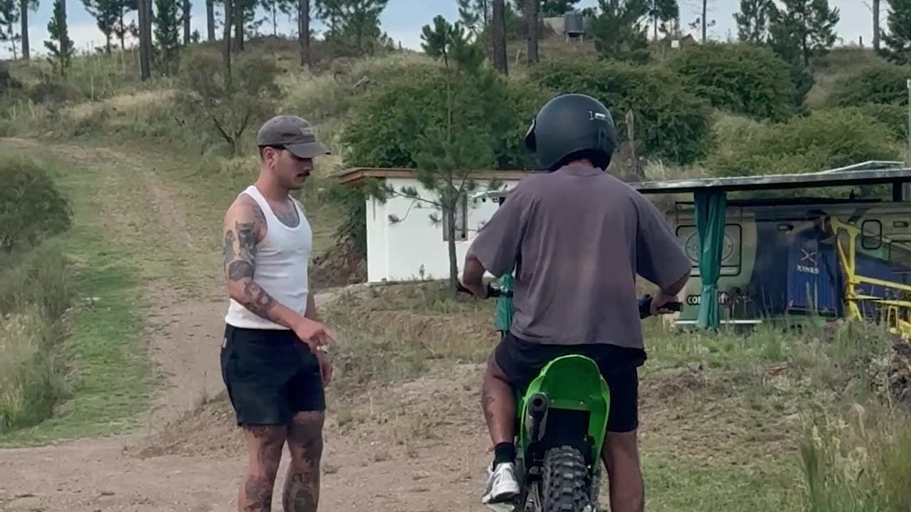 Guy Revved Engine Too Much and Fell Off Motorcycle