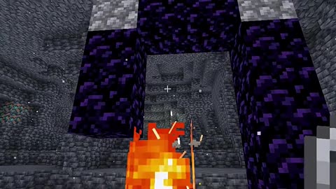 Nether portal 🙂 #Minecraft #Gaming #GamingShorts #MinecraftSurvival #MinecraftWorld #MinecraftMeme