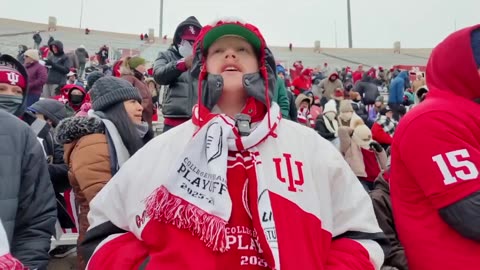January 24, 2026 - Indiana University Football Fans Celebrate in Bloomington