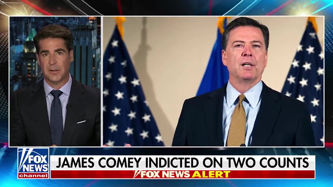 🚨 Jesse Watters · BREAKING: FORMER FBI DIRECTOR JAMES COMEY INDICTED 🚨