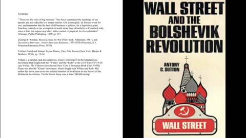 Wall Street and the Bolshevik Revolution – Antony C. Sutton – Preface – Chapter 1