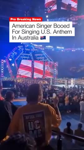 U.S. Anthem is BOOED loudly in Australia