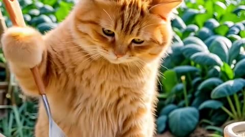 Dinner time . cooking cat video
