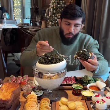 Arman Tsarukyan Eats $700 Worth of Caviar in One Sitting