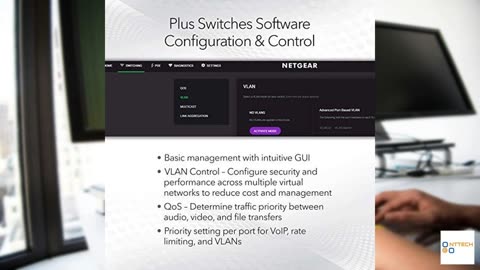 NETGEAR 8-Port Gigabit Ethernet Plus Switch (GS108E)