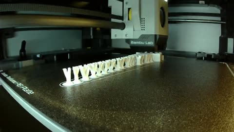 Time laps of a Bow Hanger being 3D printed 10.13.25