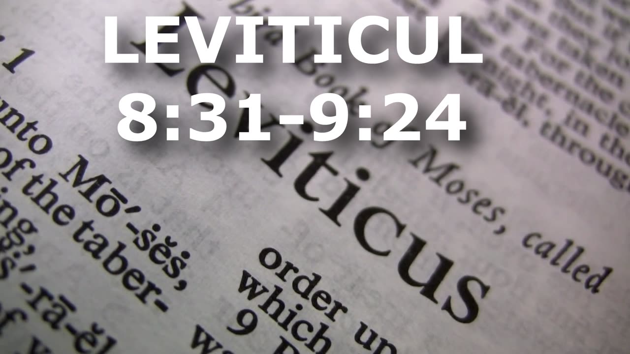 Leviticul 8:31-9:24 | Itinerar Biblic | Episodul 178