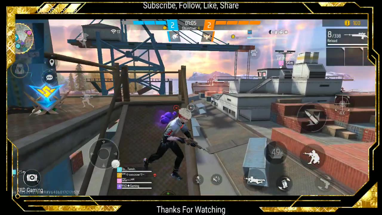 Free Fire Live With 9XD Gaming