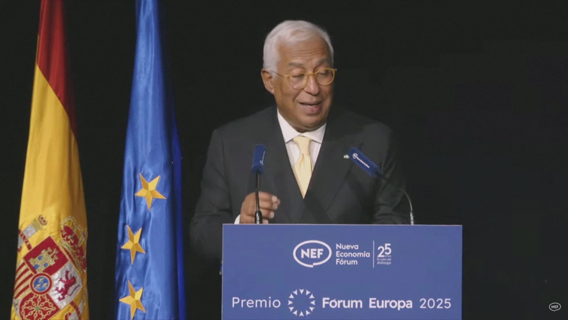 António Costa Wins Forum Europa Prize: Calls for Stronger EU Unity| Europe Politics| Amaravati Today