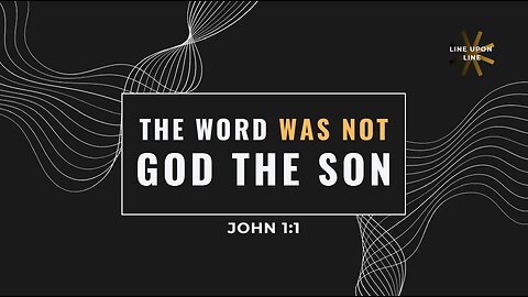 FIRMAN ADALAH GOD BUKAN ARTINYA FIRMAN ADALAH GOD THE SON