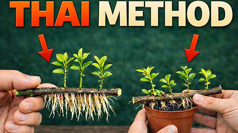 Thai Method to Multiply Fruit Trees FAST — Lemons, Figs & Avocados (100% Natural!)