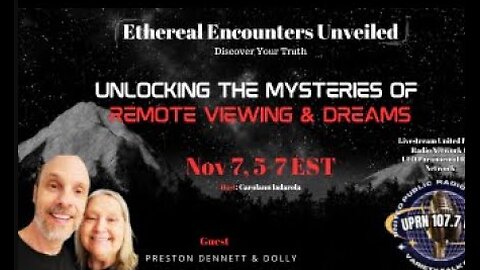 ETHEREAL ENCOUNTERS UNVEILED WITH CAROLANN IADORA: DOLLY SAFRAN & PRESTON DENNETT
