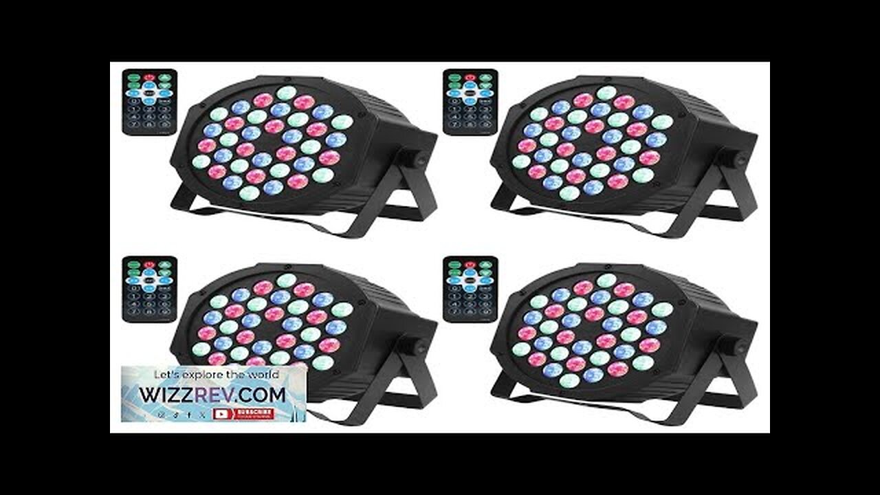 4 Pcs 8 Pcs 36 LEDs RGB Par Light With Wireless Remote Review