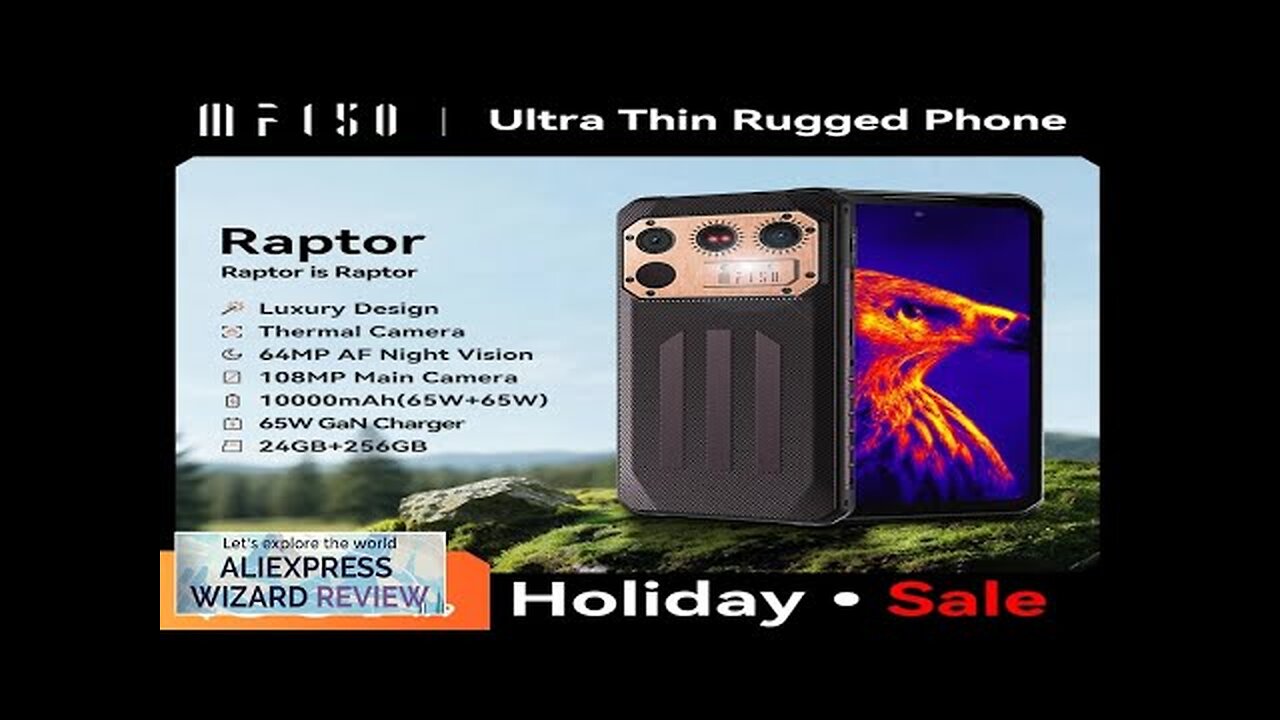 World Premiere IIIF150 Raptor Rugged Smartphone Thermal Imaging 6.8'' 120Hz 10000mAh Review