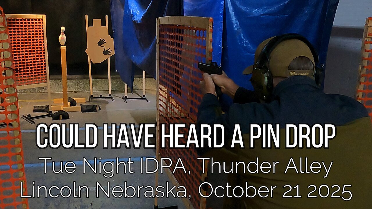 Thunder Alley IDPA - Could Have Heard a Pin Drop - October 21, 2025