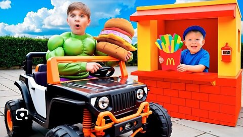 🚗 Adam’s Drive-Thru Adventure! 🍔 Hilarious & Fun Stories for Kids