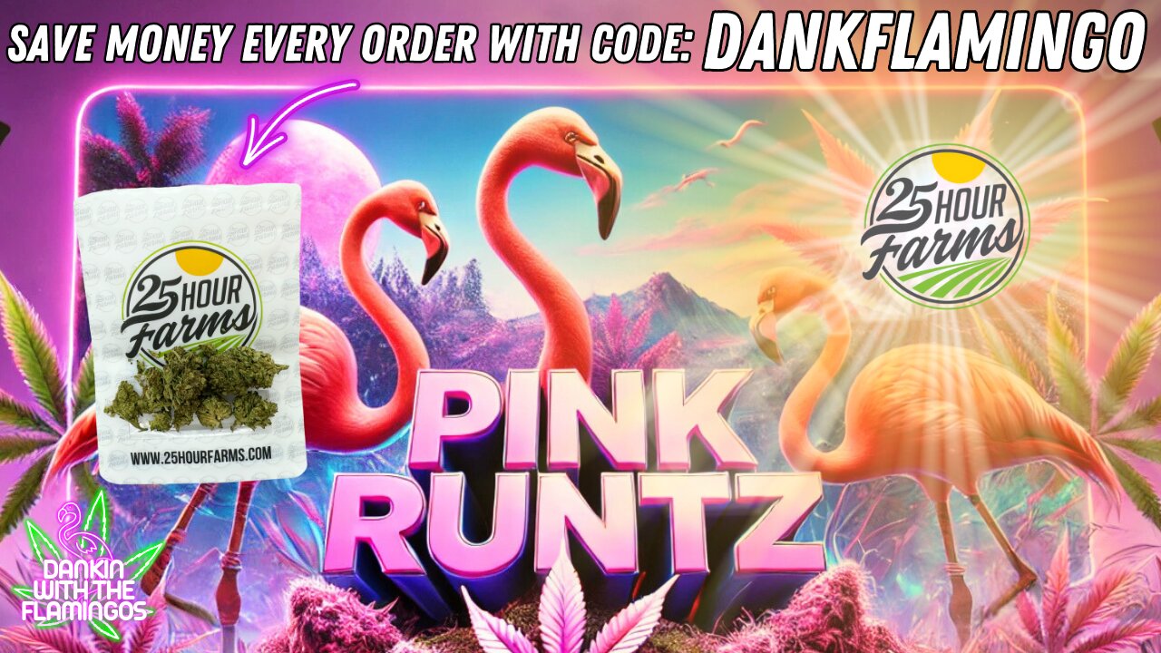 Blazing Up Pink Runtz from 25 Hour Farms! Dankin with the Flamingos Review!!