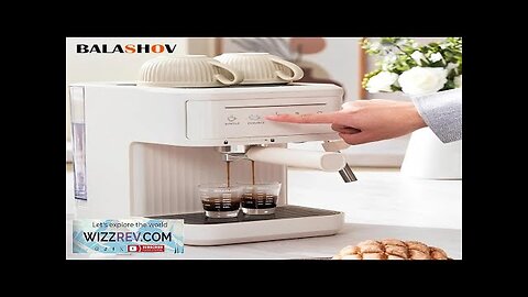 Electric Italian Coffee Machines Professional Espresso Coffee Maker Semi Automatic milk Review