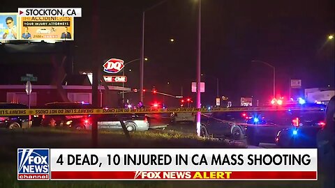 4 dead, 10 injured in CA Mass shooting, manhunt underway for suspect