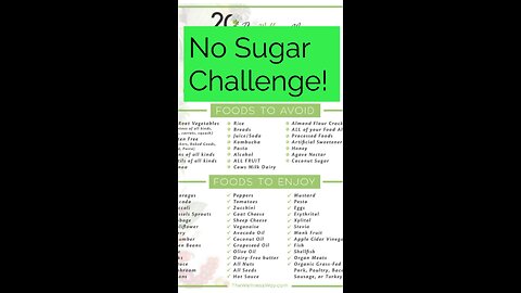 No sugar challenge check-in