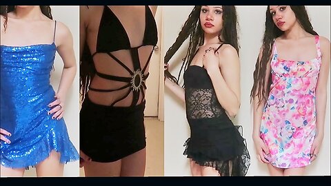 Beautiful Girls Amber 💋 RATING DRESSES FROM MY CLOSET! 4K HD