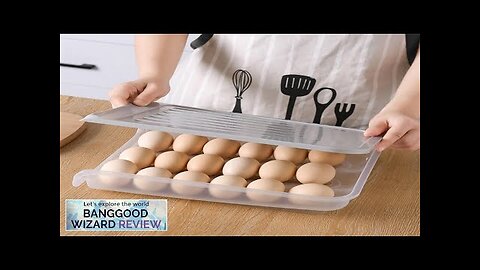 18 Grid Kitchen Egg Storage Eggs Holder Stackable Freezer Dust-proof And Portable Review