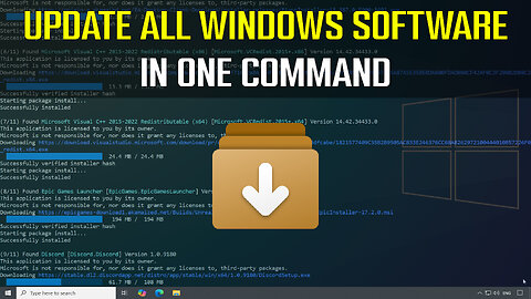 How to Update All Windows Software with One Command | Winget (Windows Package Manager)