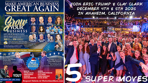 5 Time Management Mastery Super Moves + | “I try to invest in businesses that are so wonderful that an idiot can run them. Because sooner or later, one will.” - Warren Buffet + Join Eric Trump At Clay Clark's Dec. 4-5 Business Conf.
