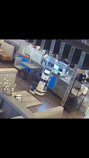 Thief Tries To Steal $18K Serving Robot Before Being Stopped In CA