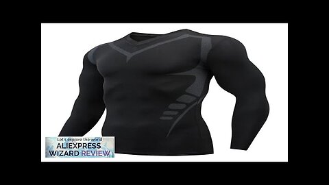 Men's T-shirt Men Running Sport T Shirt Men Compression Fitness Tops Tee Review