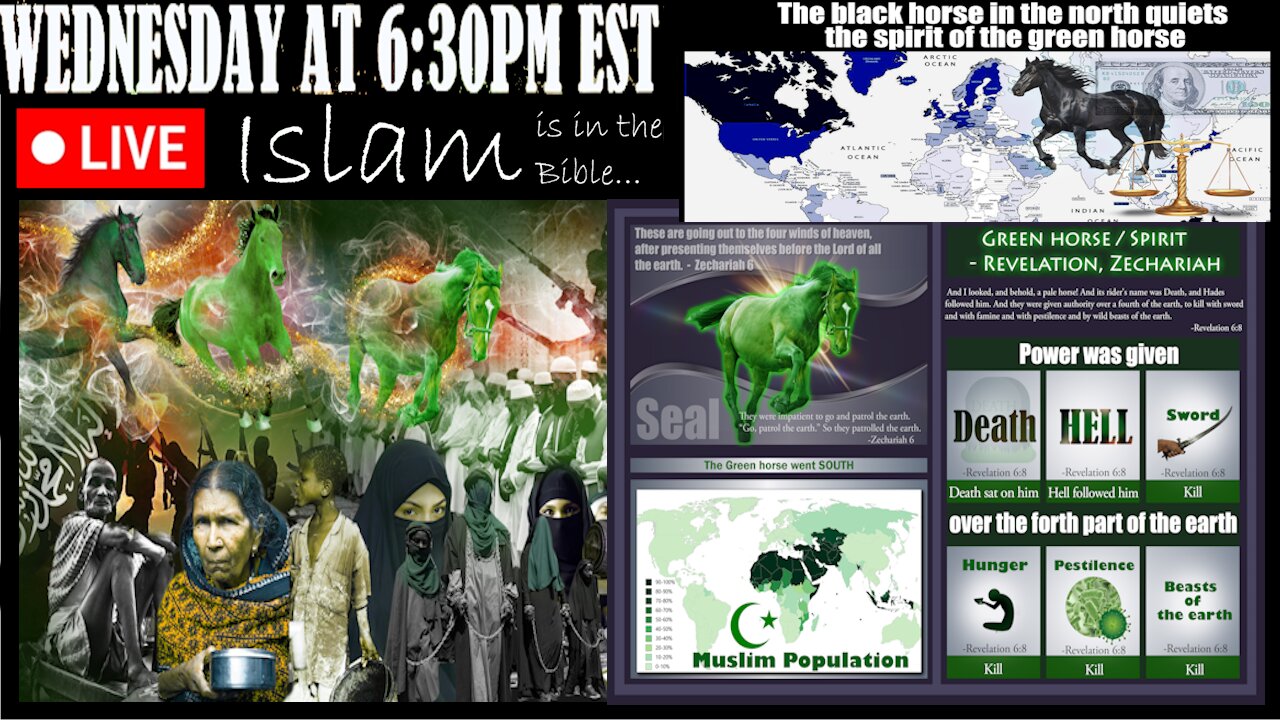 LIVE WENDESDAY AT 6:30PM EST - Current News and Biblical Prophecy - Islam in the Bible!