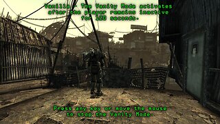 Fallout 3 Mods - Disable Vanity Mode Camera by RunningBare