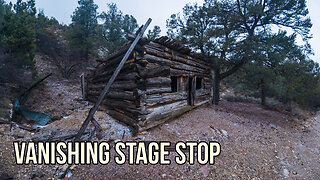 This Forgotten Log Cabin is Collapsing Fast