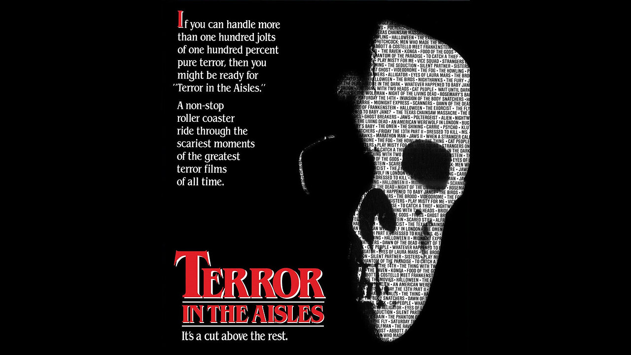 Horror Trailer of the Day: Terror in the Aisles(1984)