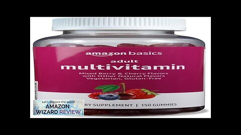 Amazon Basics Adult Multivitamin 150 Gummies 75-Day Supply Mixed Berry & Cherry Review